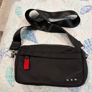 NEW- Nancy Nylon Camera Crossbody Bag, black